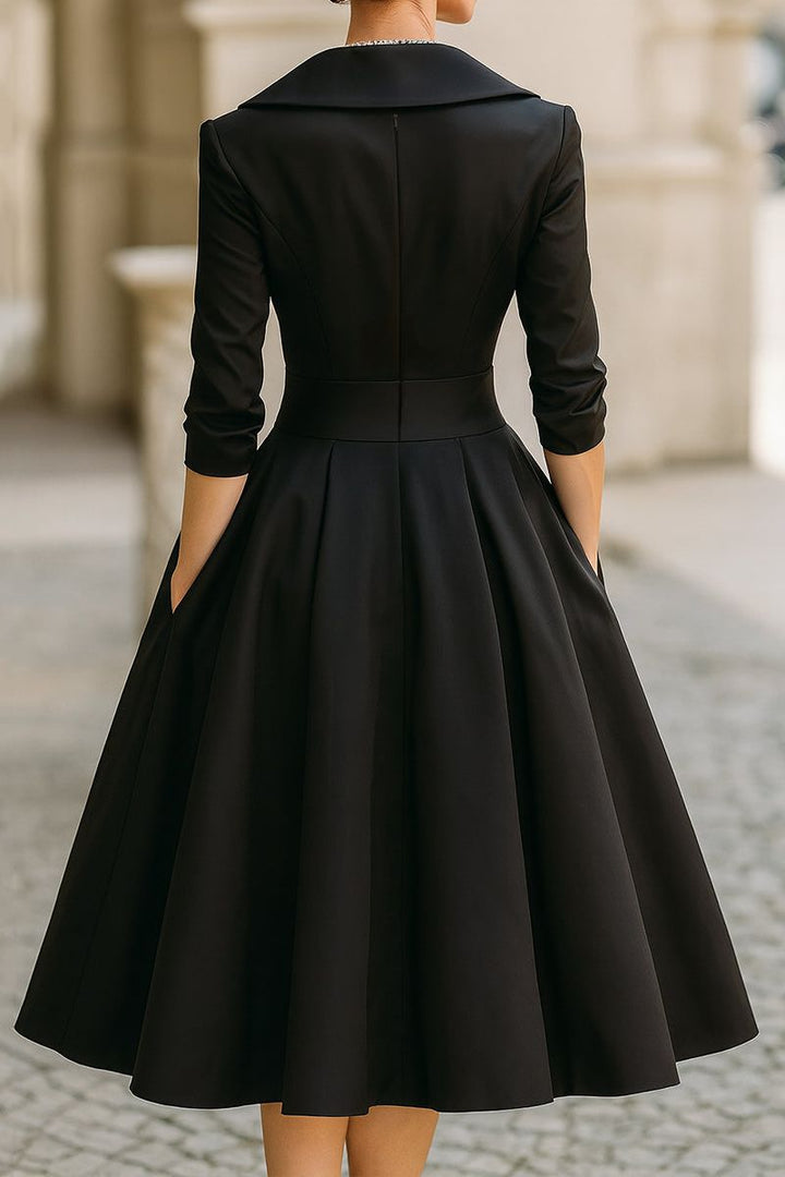 Audrey - Vestito midi in raso