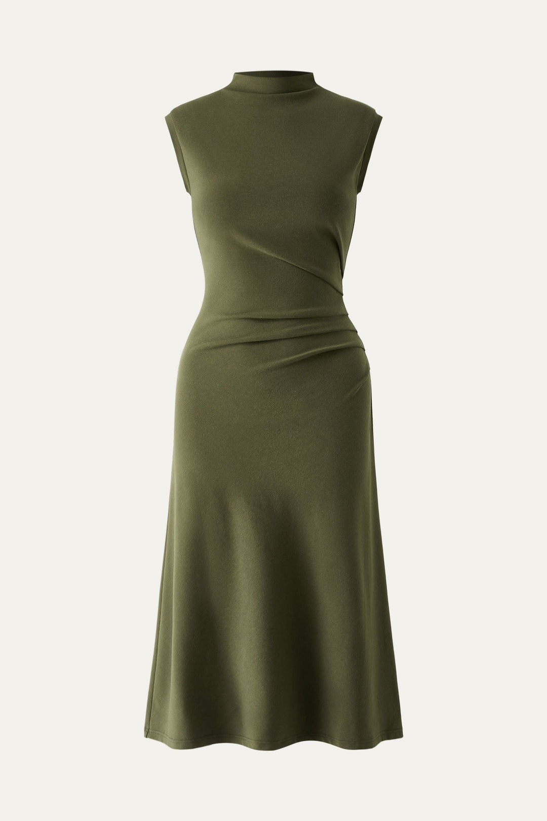 Vestito midi con scollo a gobba