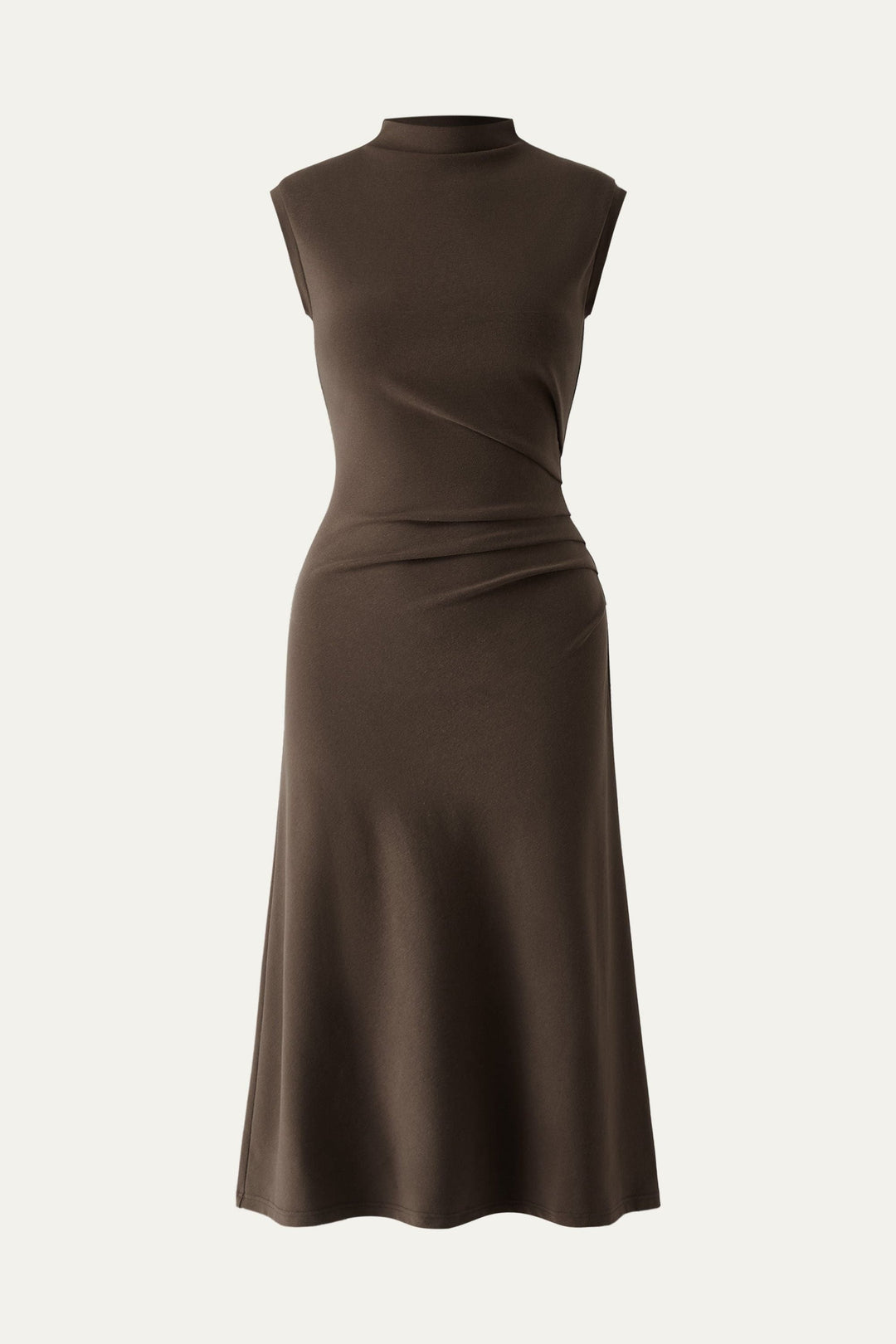 Vestito midi con scollo a gobba