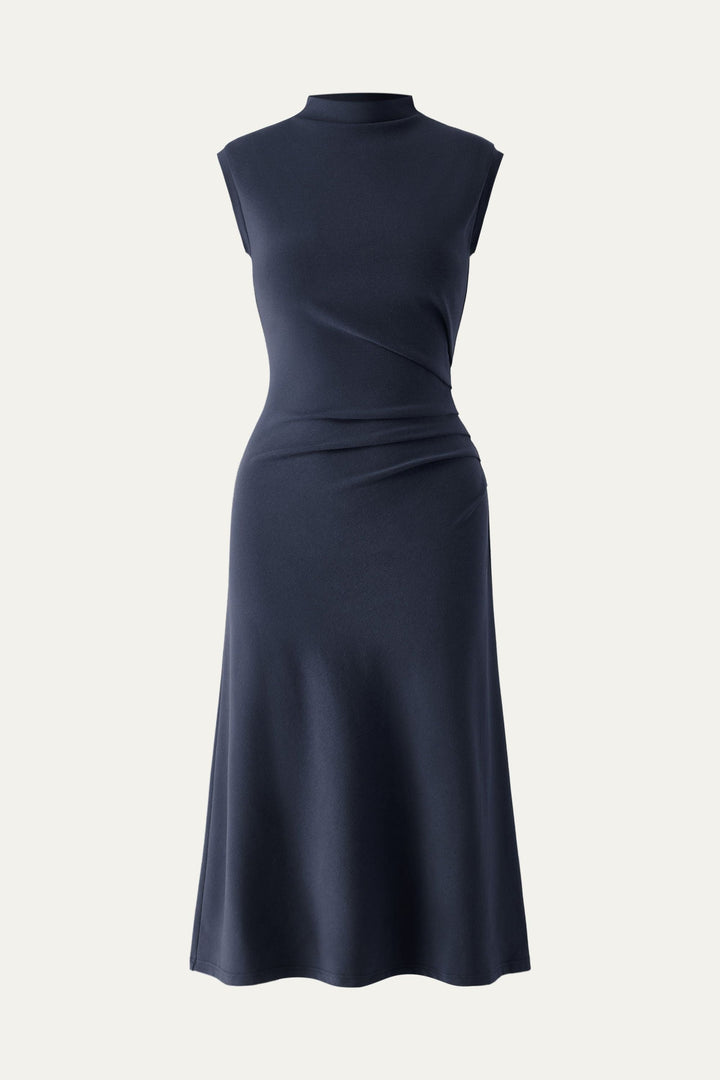 Vestito midi con scollo a gobba