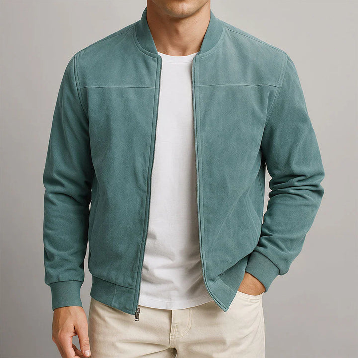 Riverno – Bomber in camoscio italiano premium
