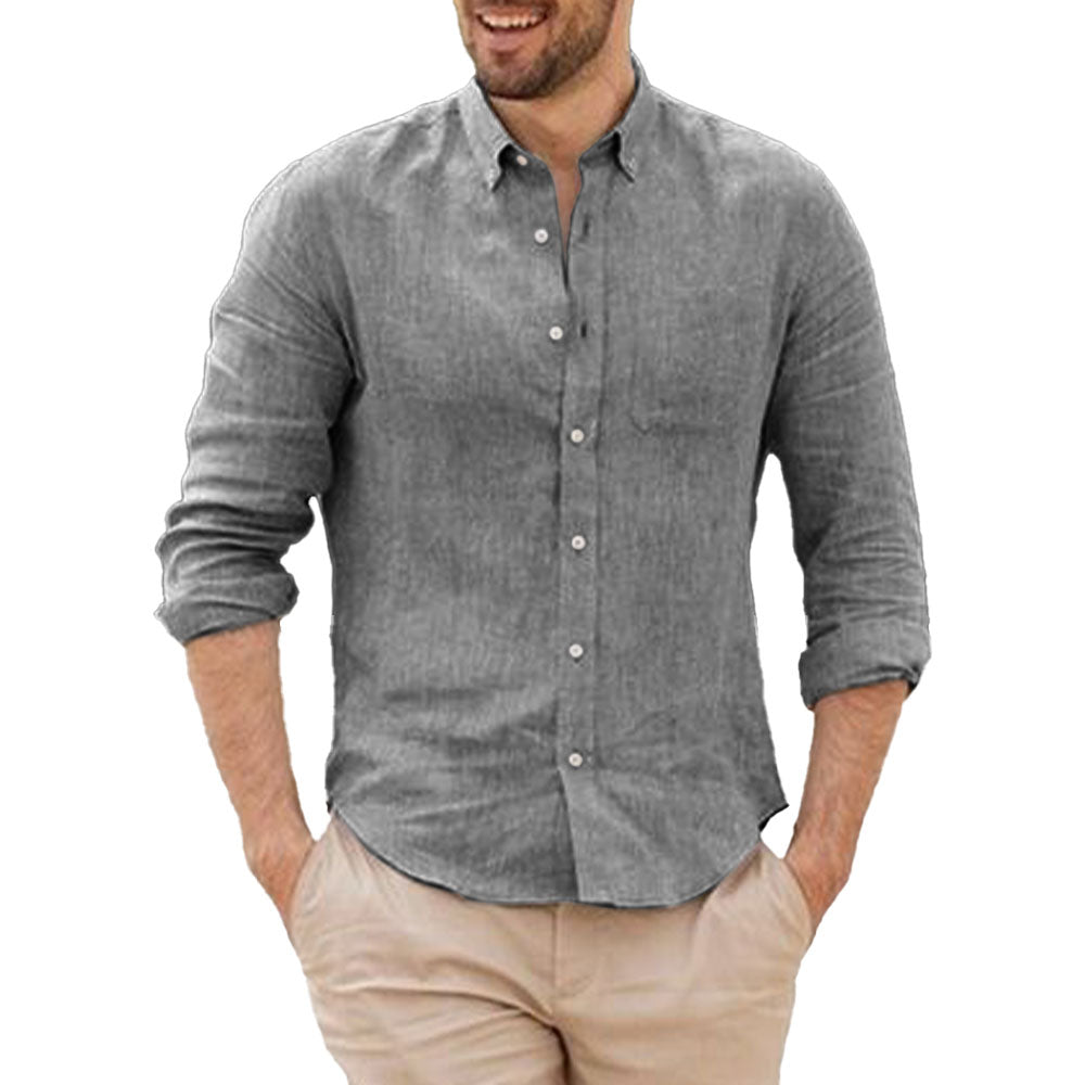 Camicia di lino traspirante