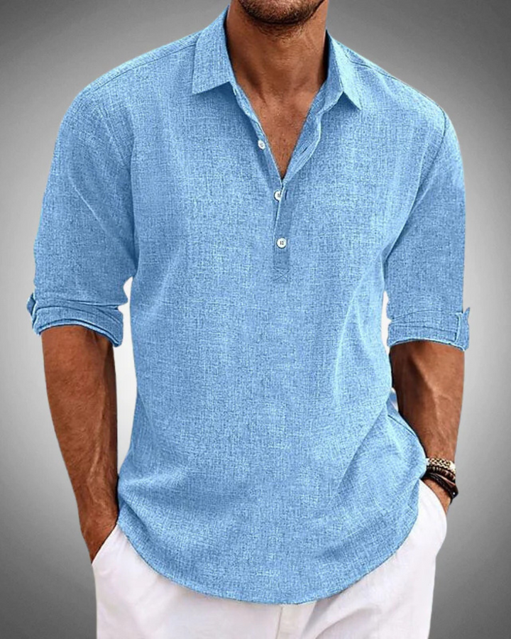 Camicia classica in cotone Sabbio