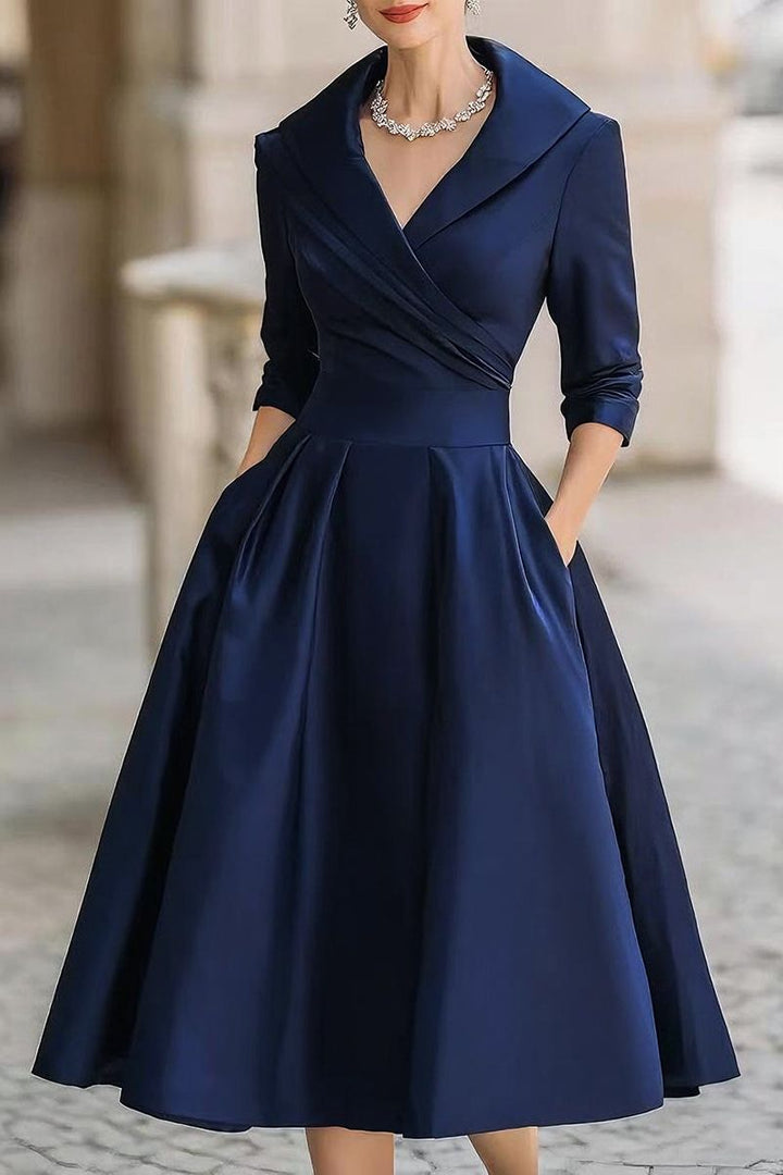 Audrey - Vestito midi in raso