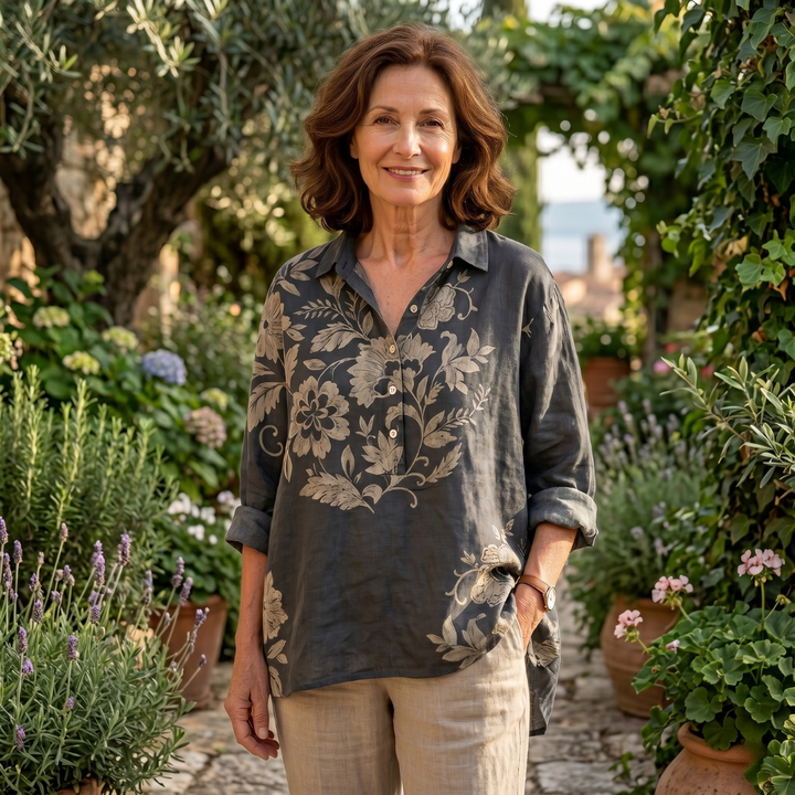 Chiarina – Blusa floreale leggera e raffinata