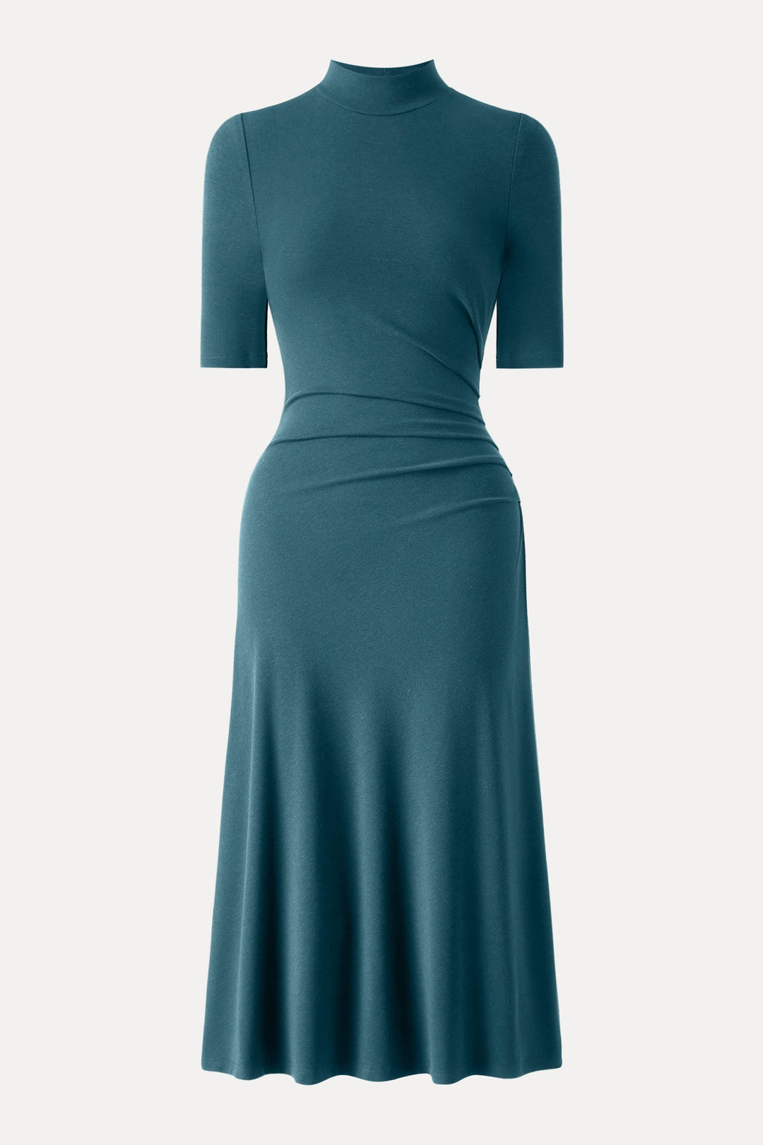 Lunghezza della manica del vestito midi con risvolto