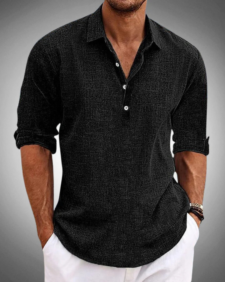 Camicia classica in cotone Sabbio