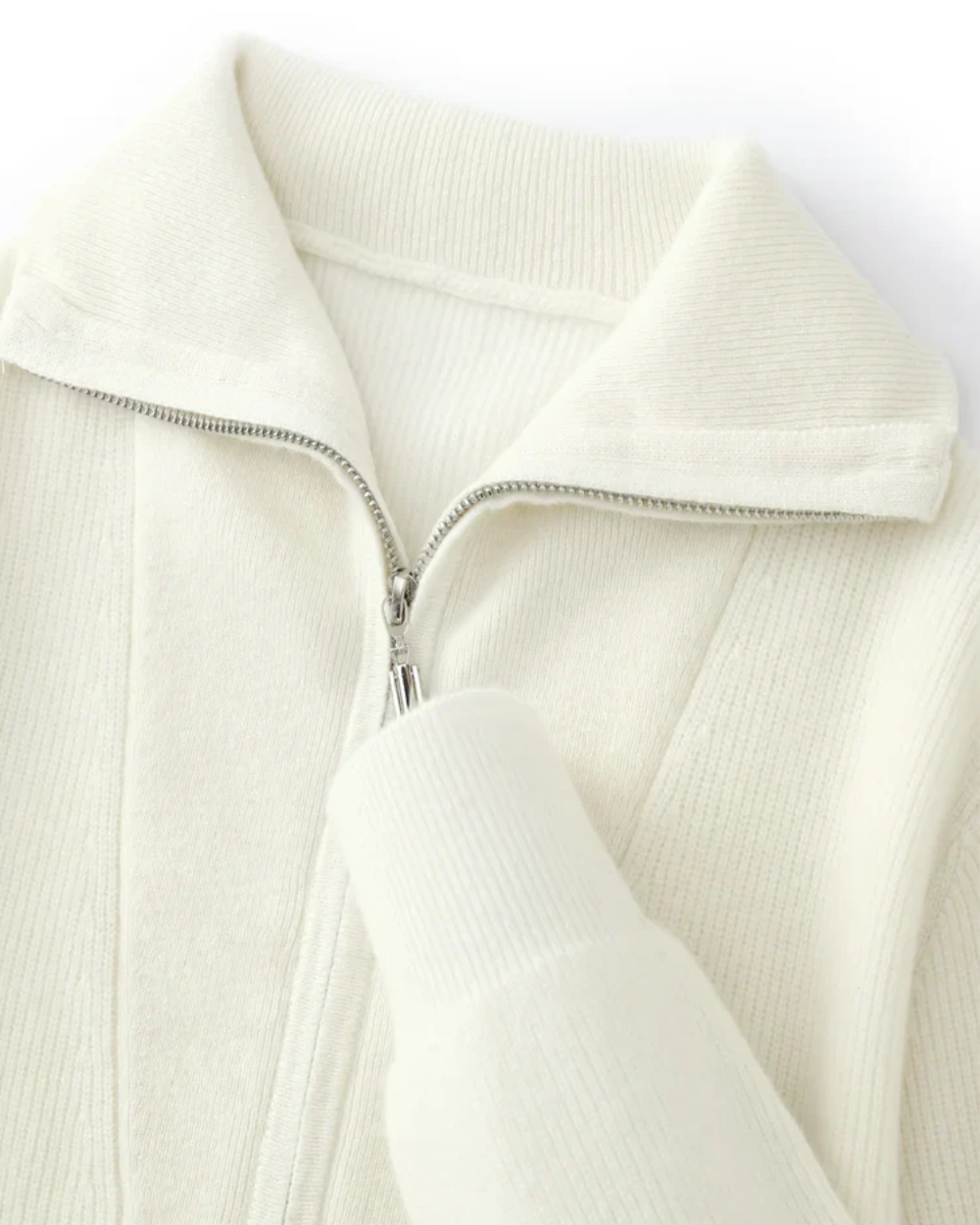 Maglione Portofino Cashmere con mezza zip