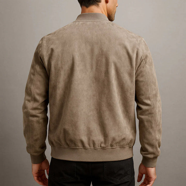 Riverno – Bomber in camoscio italiano premium
