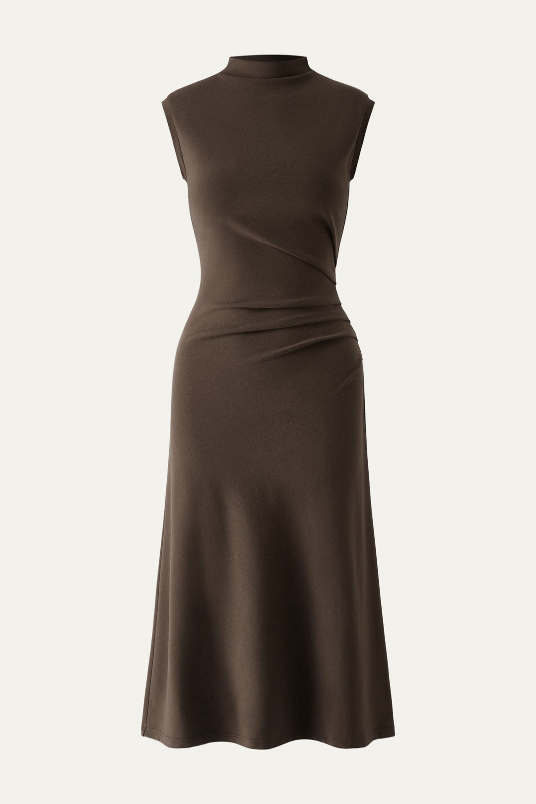 Vestito midi con scollo a gobba