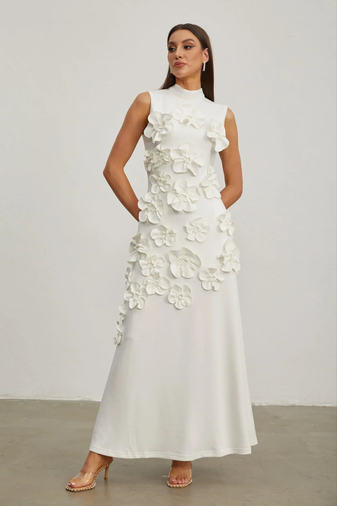 Maxi abito floreale Camellia