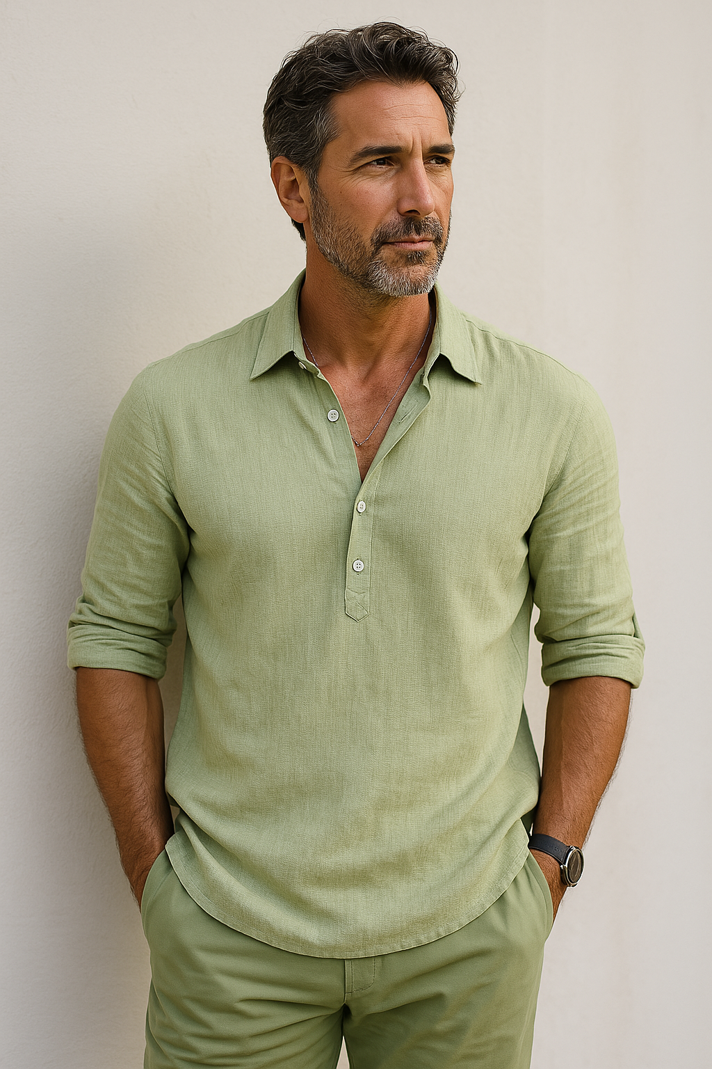 Camicia in lino premium