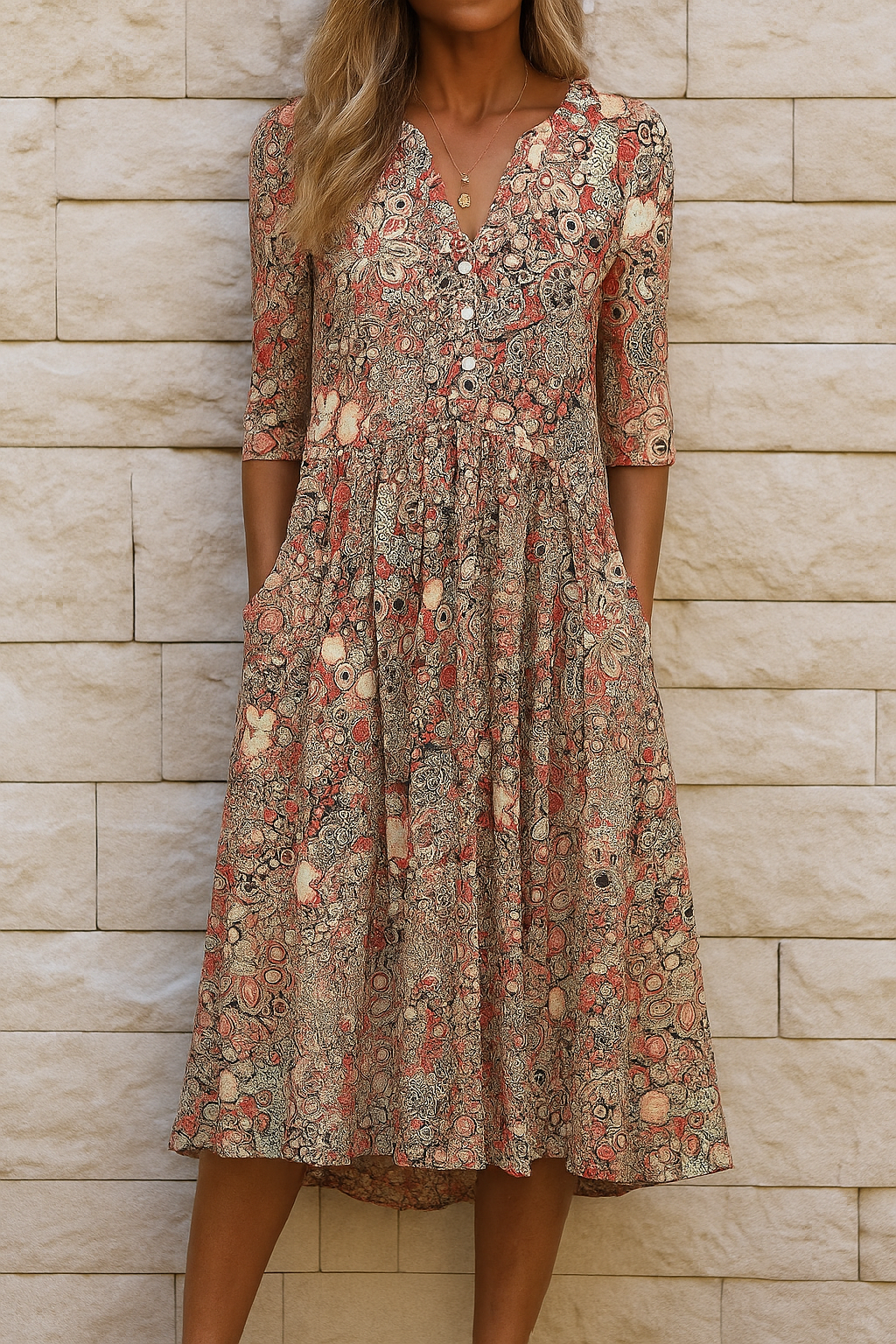Olivia – Abito elegante con scollo a V