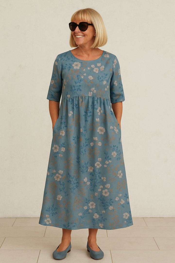Eliza | Abito midi dal taglio morbido