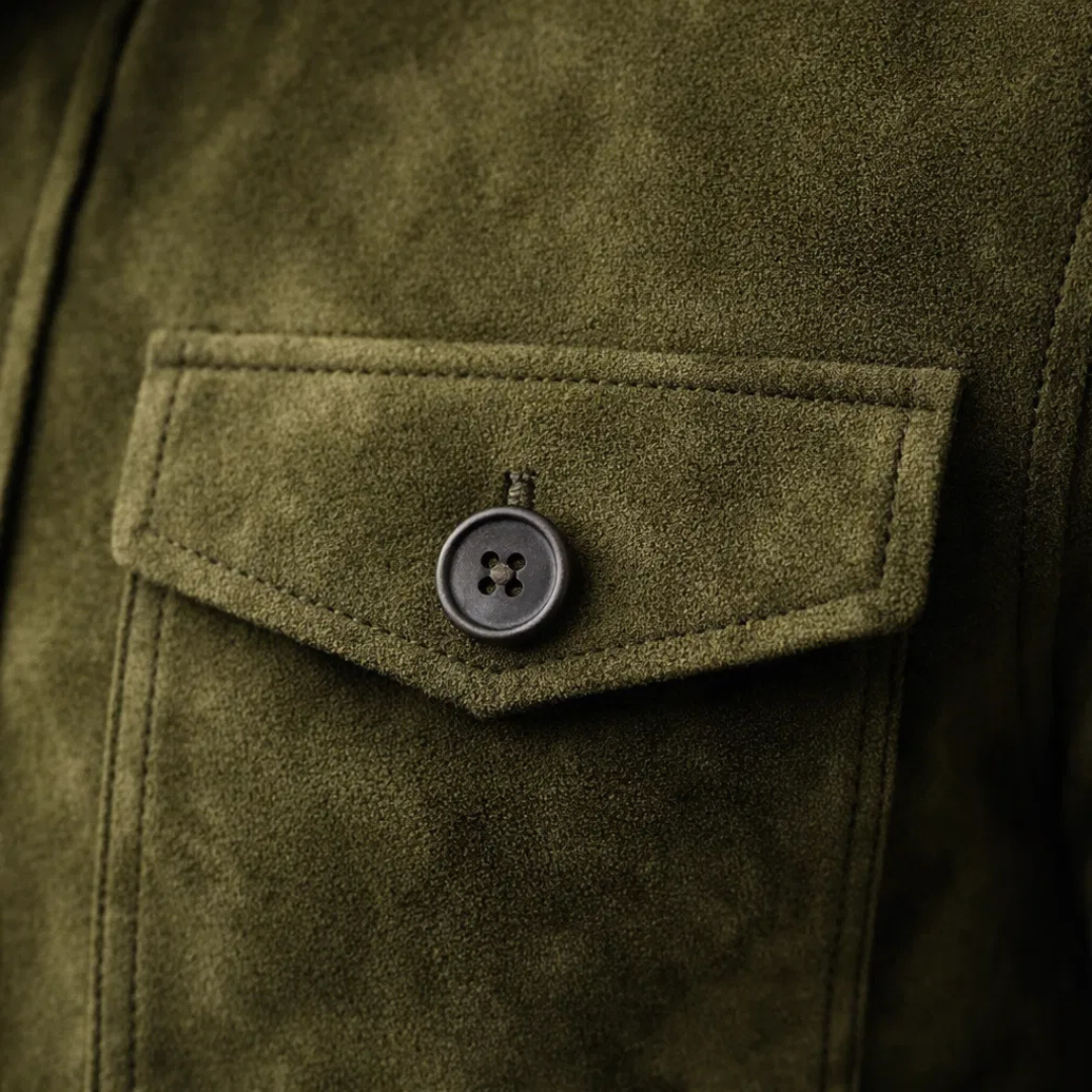 Roventino – Giacca in camoscio italiano autentico