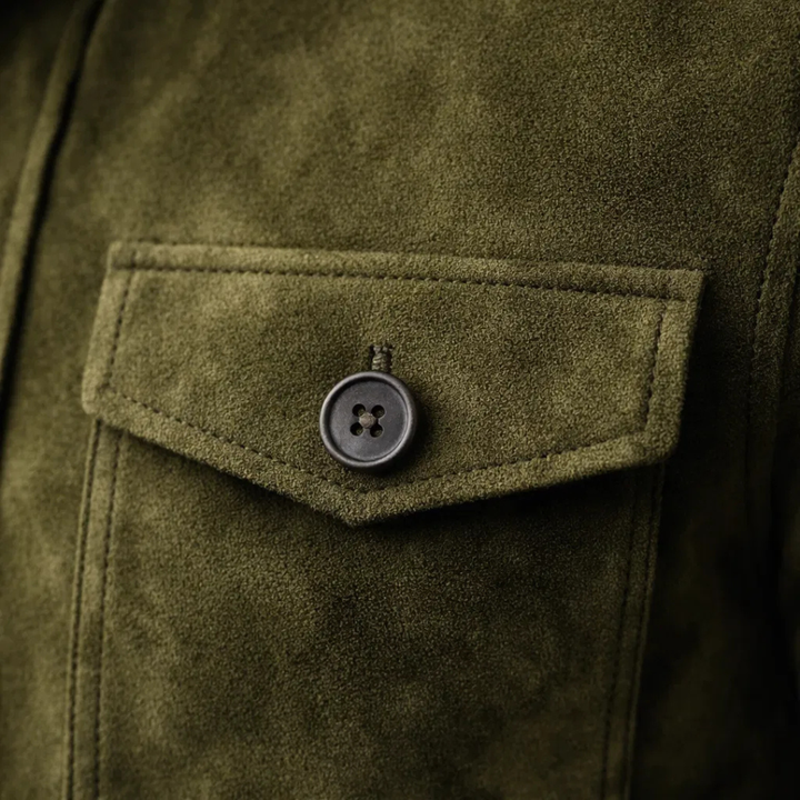 Roventino – Giacca in camoscio italiano autentico