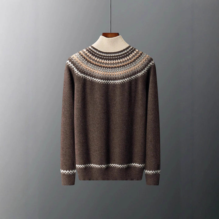 Maglione elegante con zip in cashmere