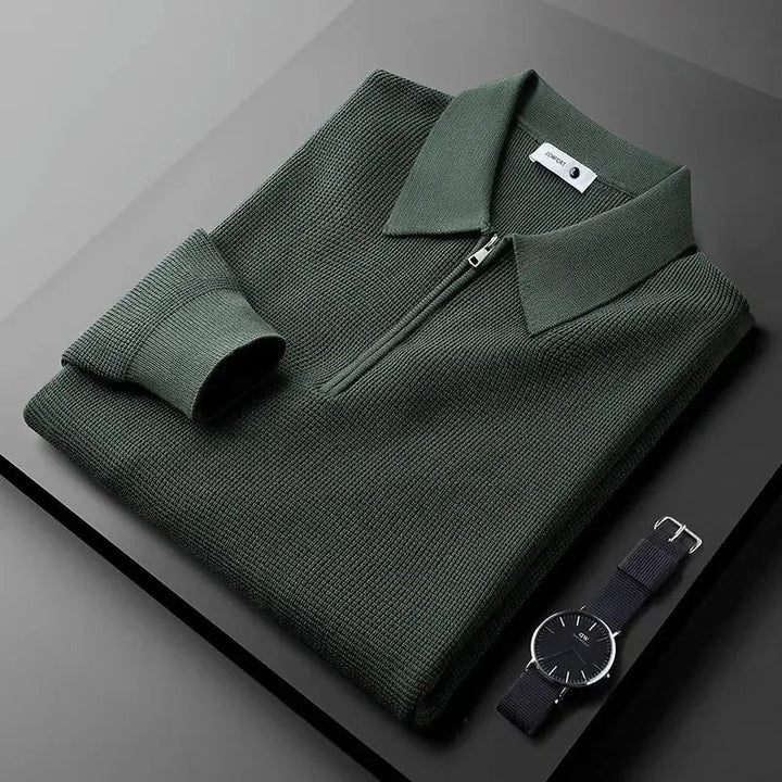 Maglione elegante da uomo con zip