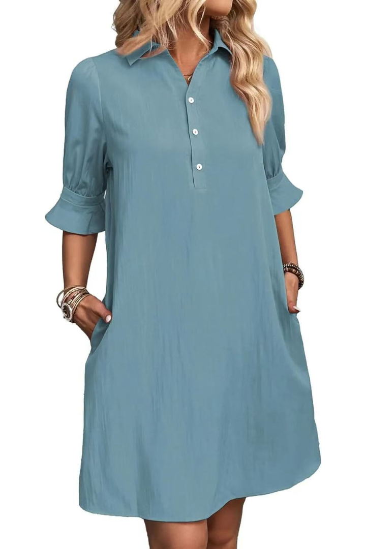 Abito casual con camicia button down