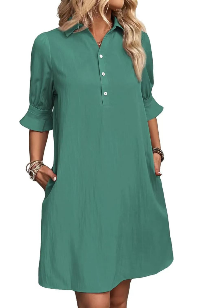 Abito casual con camicia button down