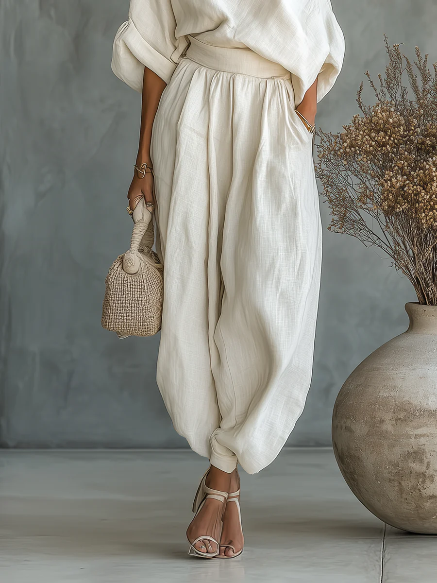 Roselina – Completo elegante con spalle scoperte