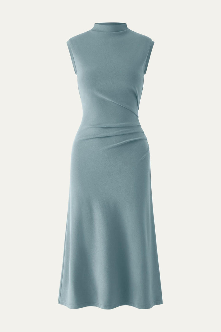 Vestito midi con scollo a gobba