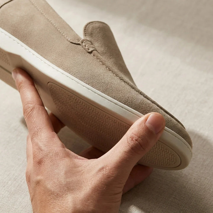 Lorenzio – Mocassini in camoscio italiano premium