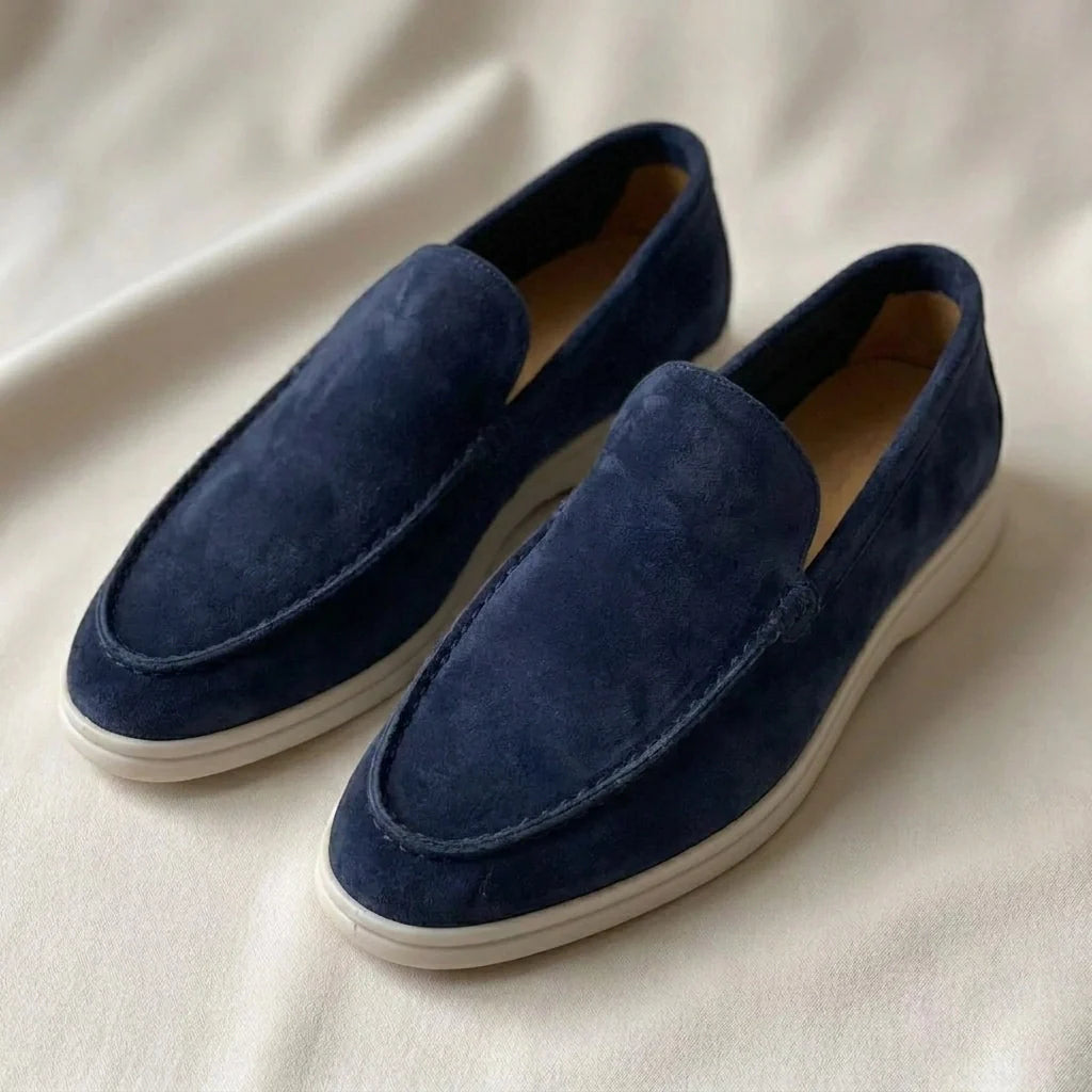 Lorenzio – Mocassini in camoscio italiano premium