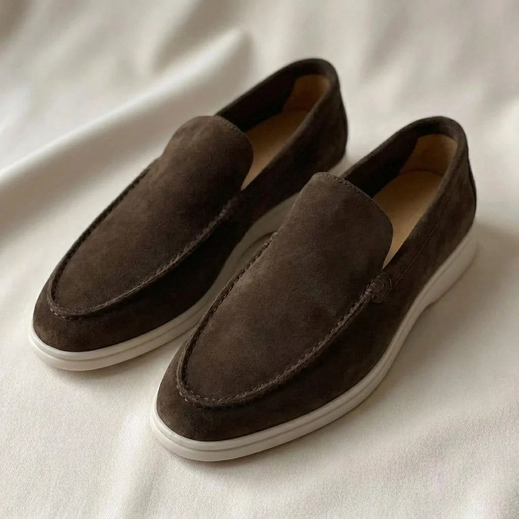 Lorenzio – Mocassini in camoscio italiano premium