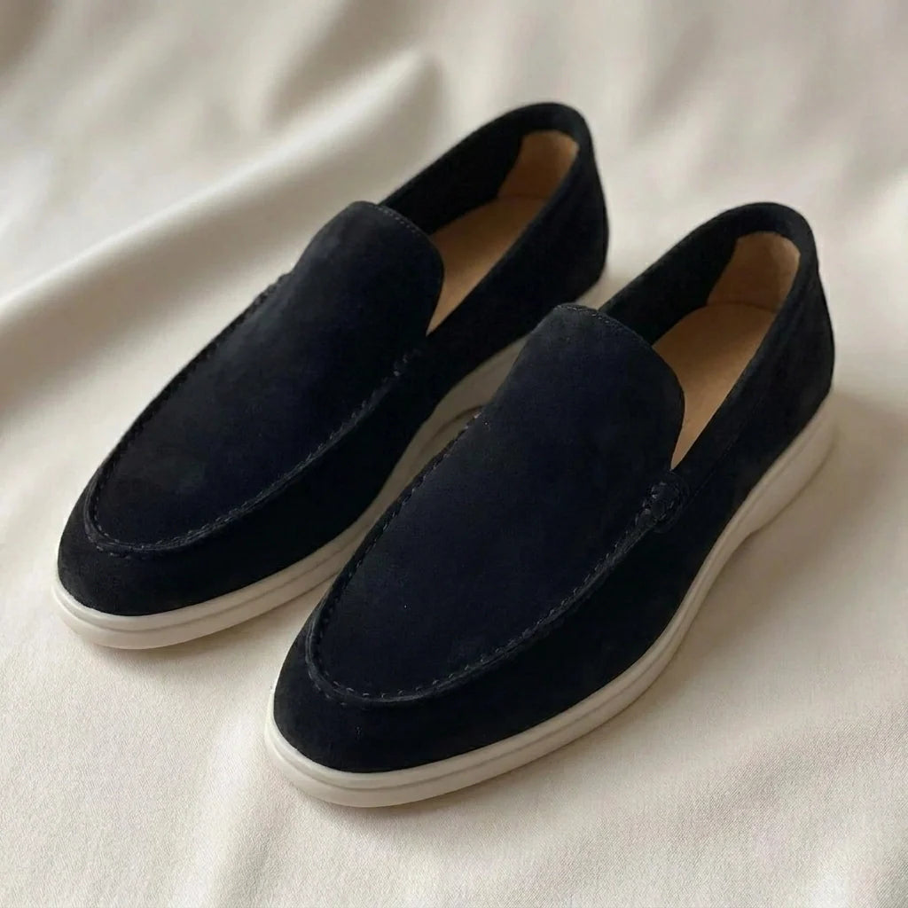 Lorenzio – Mocassini in camoscio italiano premium