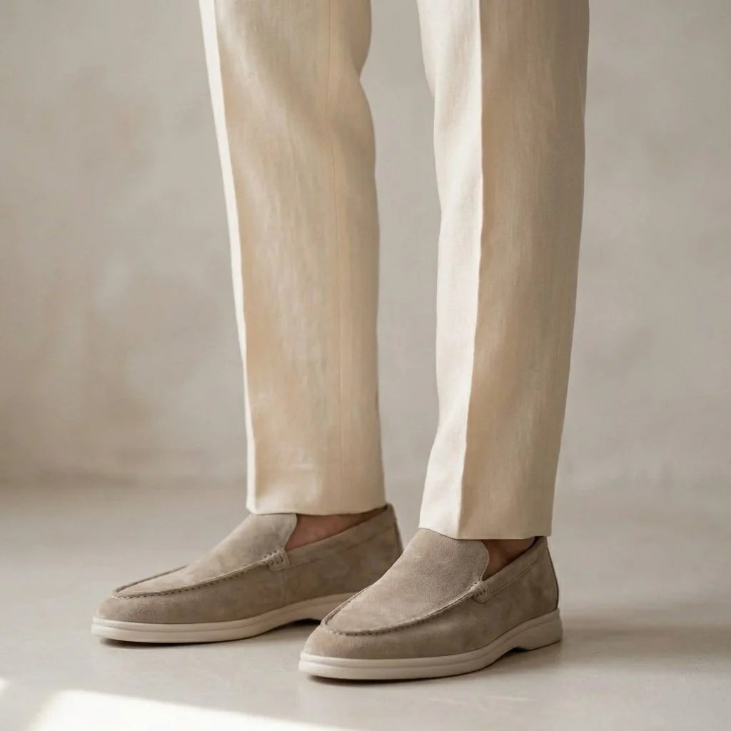 Lorenzio – Mocassini in camoscio italiano premium