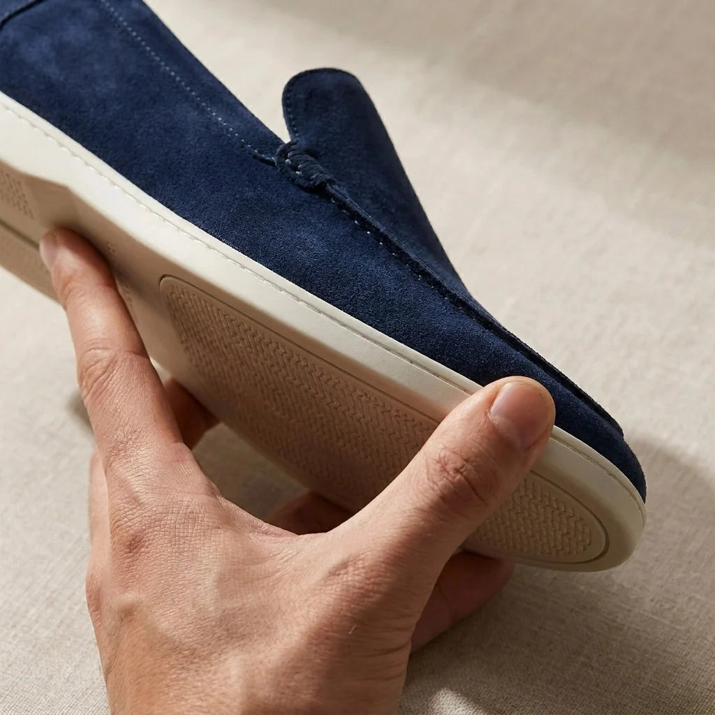 Lorenzio – Mocassini in camoscio italiano premium