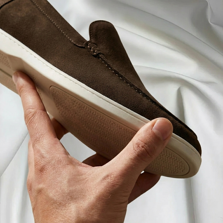 Lorenzio – Mocassini in camoscio italiano premium
