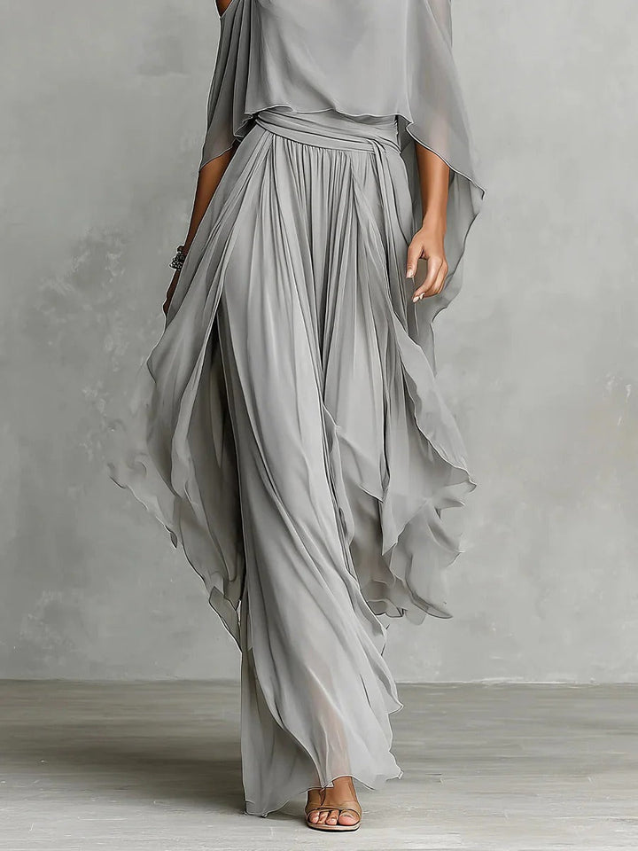 Isaluna – Completo in chiffon elegante e fluido