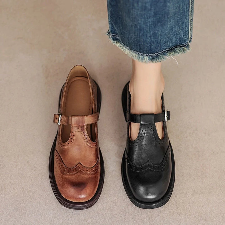 Elvara | Scarpe con Cinturino in Pelle
